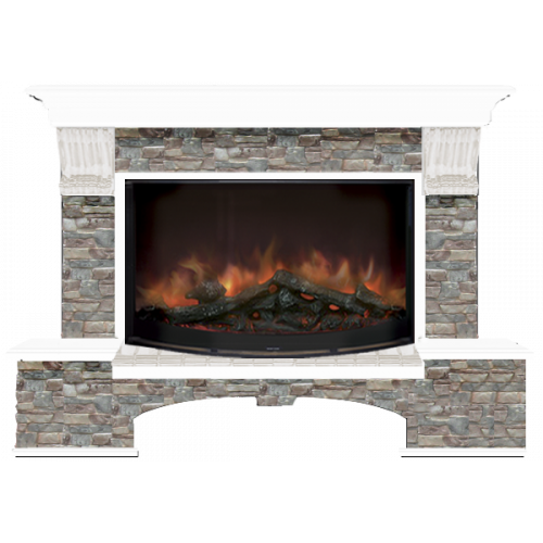 Бостон Грот цветной 86 (белый)+Rondo S86