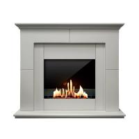 Биокамин в портале SteelHeat Pierre, стекло, стемалит