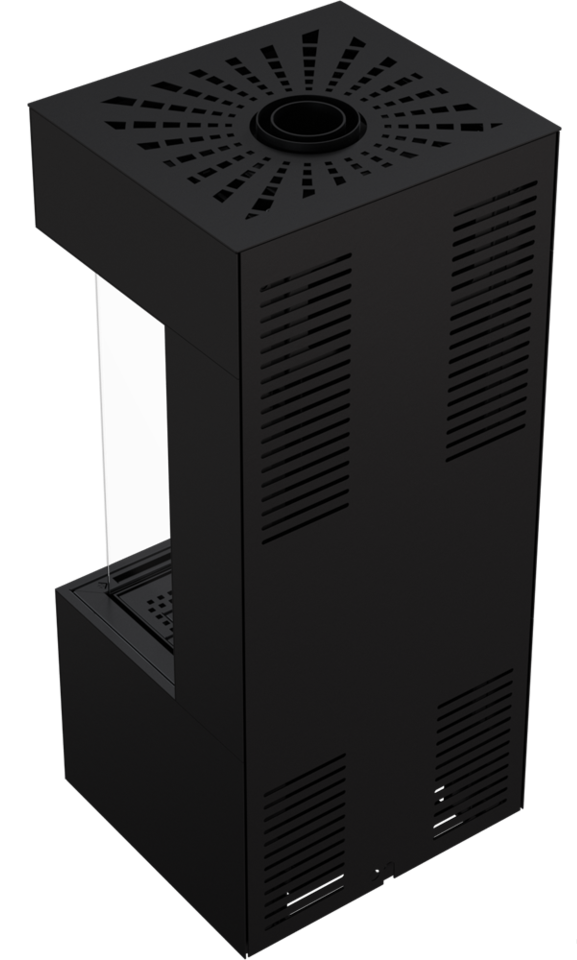 Каминокомплект газовый Kratki LEO/HOME/BOX/LP/45/68/G31/37MBAR/C, баллонный газ