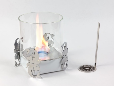 Настольный биокамин Lux Fire Зодиак "Рыбы" Белый по цене 15 000 руб.