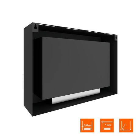 Биокамин SteelHeat WALL ONE 800 черный по цене 32 970 руб.