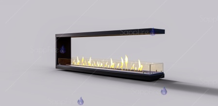 Встраиваемый биокамин / торцевой сквозной очаг 1100 (SappFire) по цене 52 000 руб.