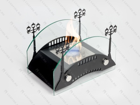 Настольный биокамин Lux Fire "Пушкинский мост" S (черный) по цене 14 641 руб.